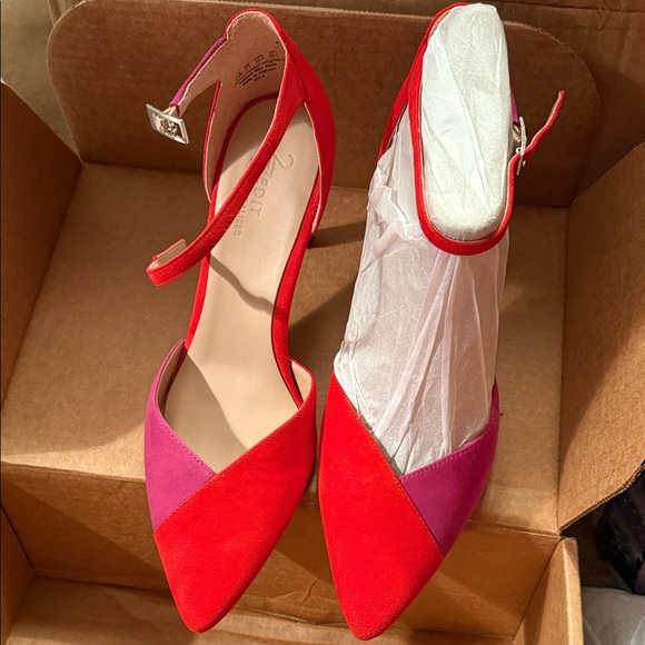 Naturalizer Shoes - Naturalizer 27 Edit Ayla Red and Pink Heels New Size 9.5